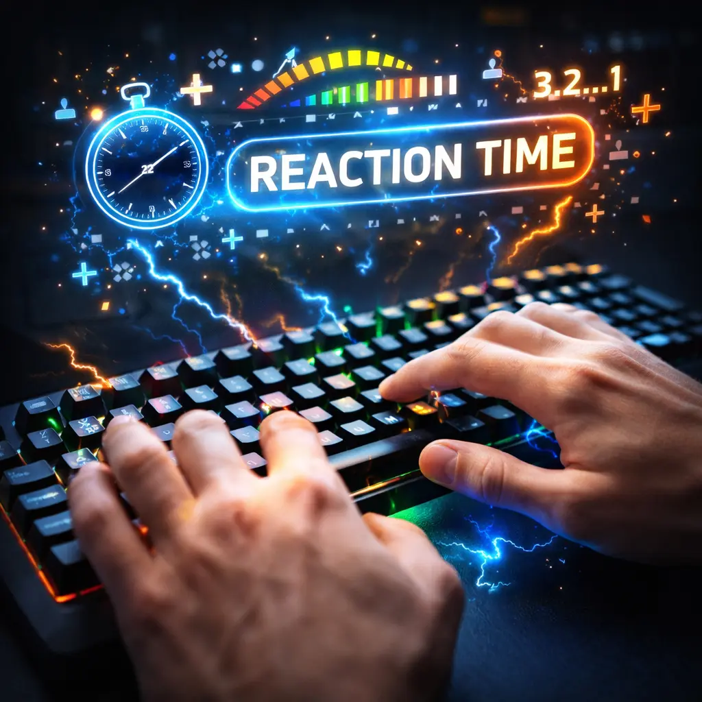 Fast hands on keyboard — reaction time challenge